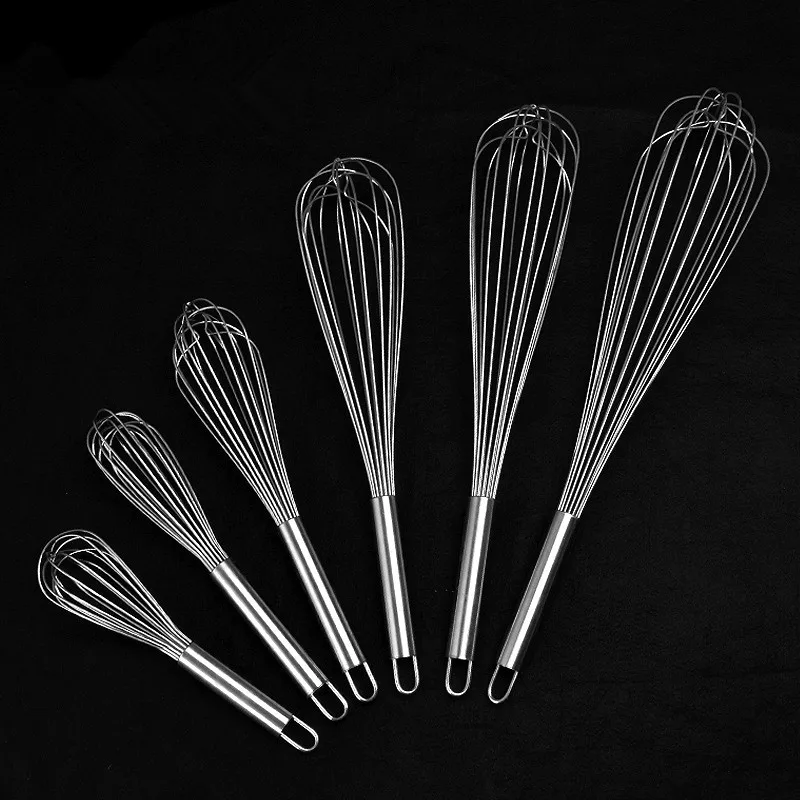 Egg Whisk Restaurant Buffet Use Thick Wire Stainless Steel 201 Self Stirring Whisk
