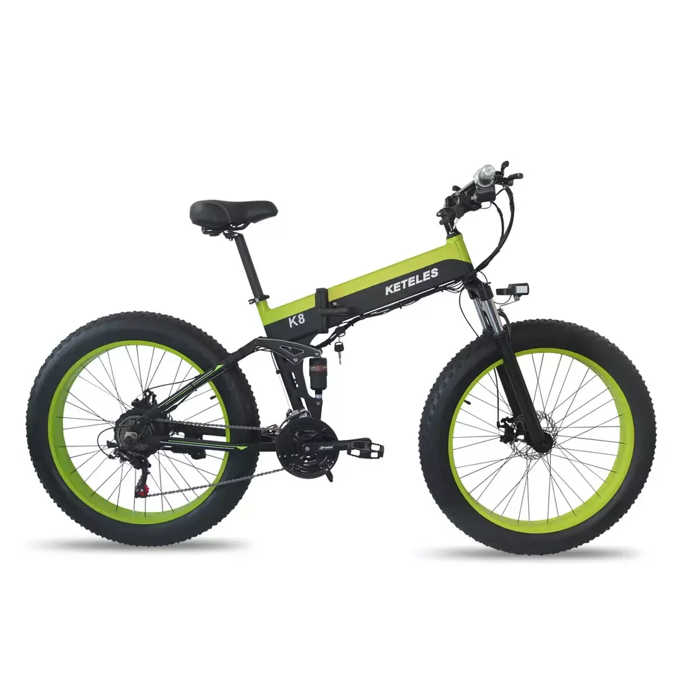 Electric Bicycle Keteles 1000W Electric Beach Bike Mountain E Bicycle Powerful Mens Ebike Snow Ebike 26inch Bicycle