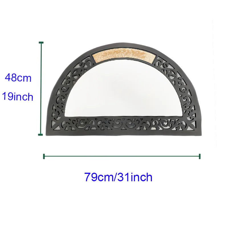 Personalized blank plain white doormat sublimation door mat with non-slip rubber at backside