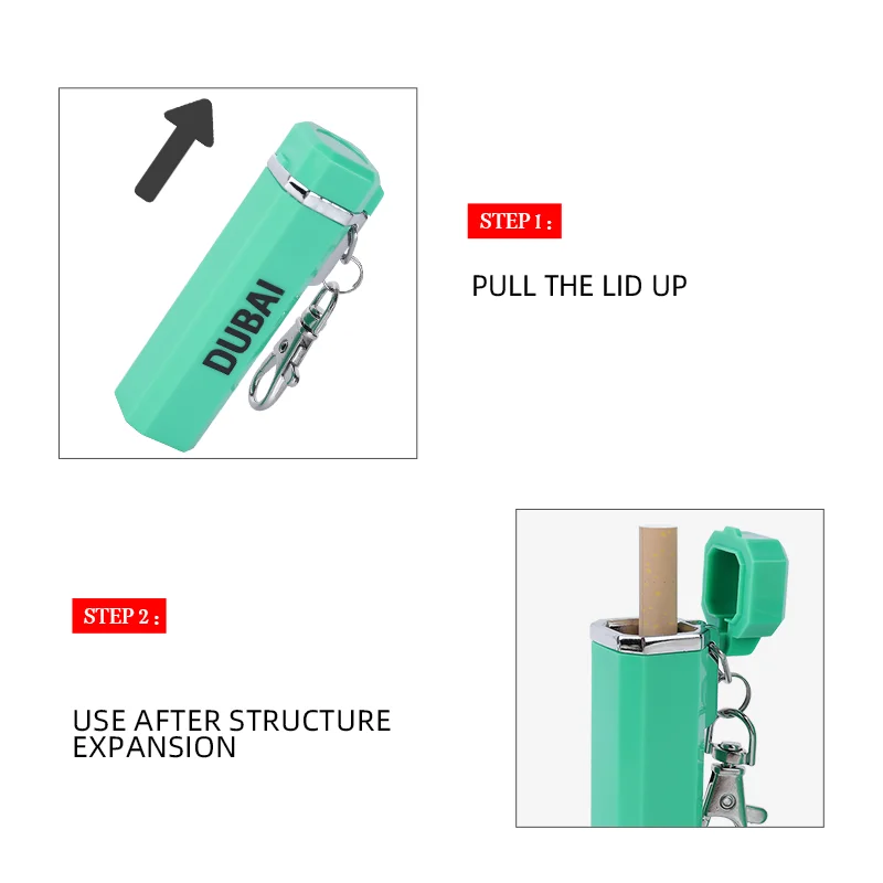 Portable Standing Beach Smokeless Pocket Ashtray with Lid Pocket Travel Ash Tray Plastic Mini Portable Pocket Ashtray