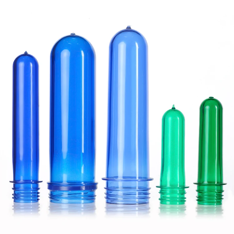 Bpa Free 28Mm 30Mm Mouth 14G 18G 45G Clear Blue Color Bottle Preforms For Csd Bottle
