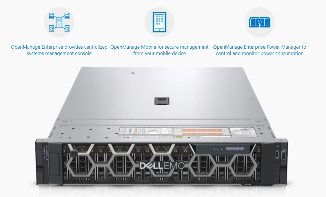 Оригинальная заводская цена Dell R750 R750xs Intel Xeon Silver 2U Сервер PowerEdge