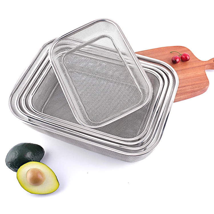 Amazon Factory Stainless Steel Fine Mesh Strainer Sieve  mesh Colander  mesh Basket