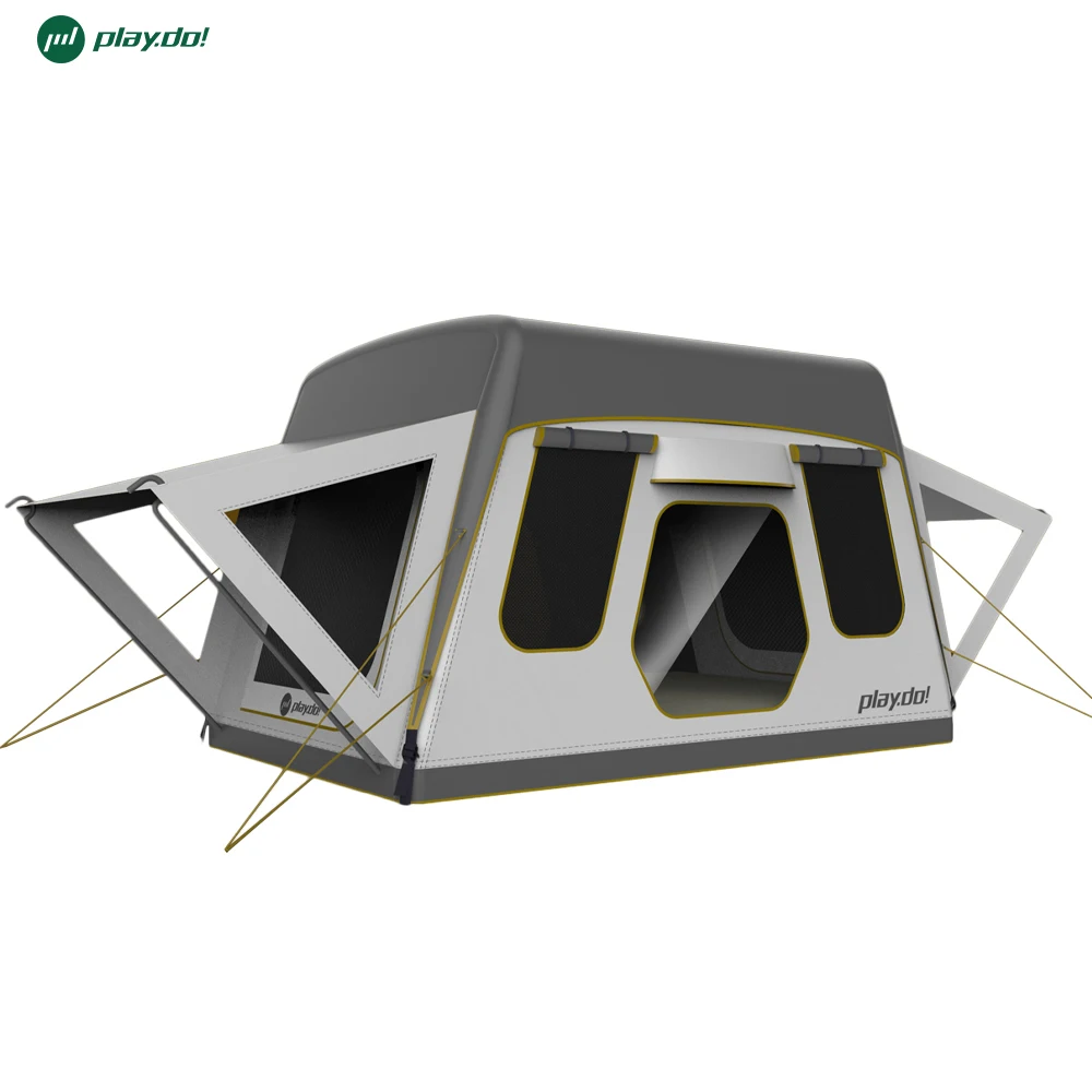 Тройная надувная палатка на крышу для 3-4 человек походный грузовик с 8 замками приложением