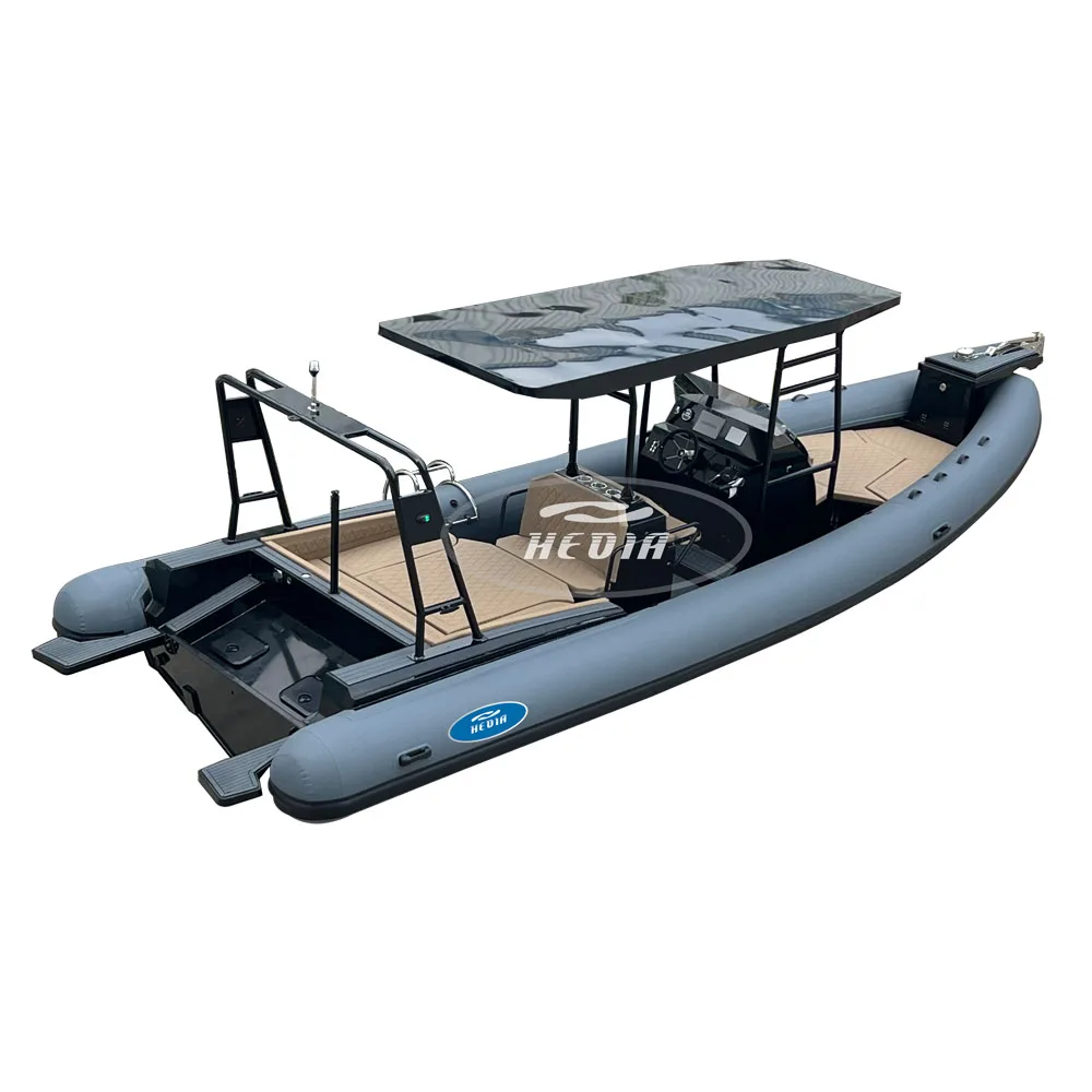 Chinese Factory Price 32ft RIB 960 Semi Rigid Aluminum Hull Sport Orca Hypalon Inflatable Luxury RIB Boat 960