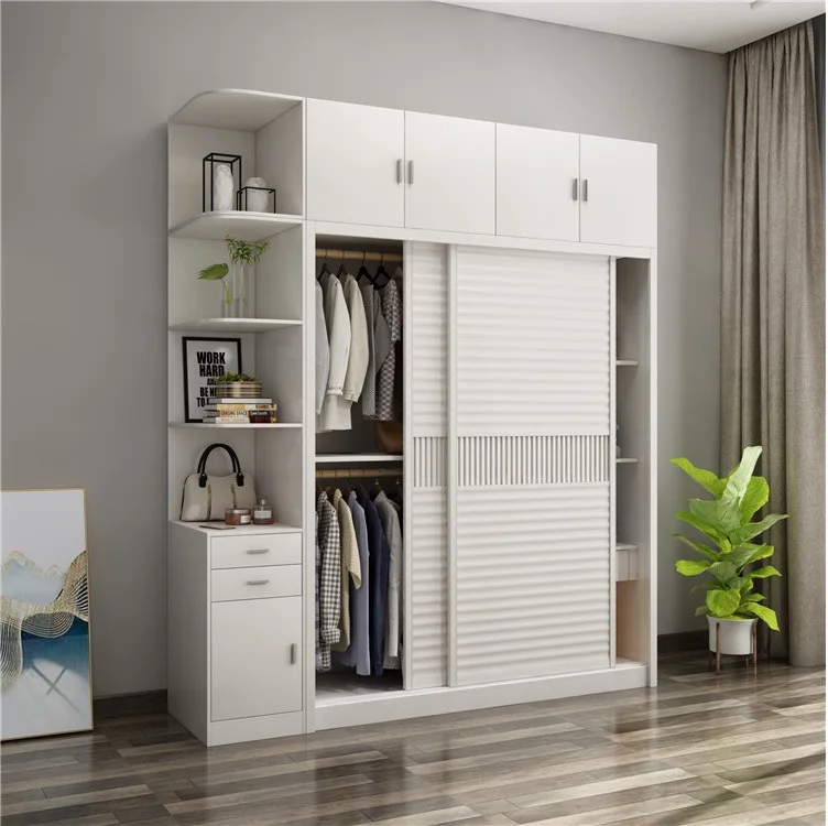 Modern Design Wooden Portable Wardrobes Cabinet Big Bedroom Wall Wardrobe