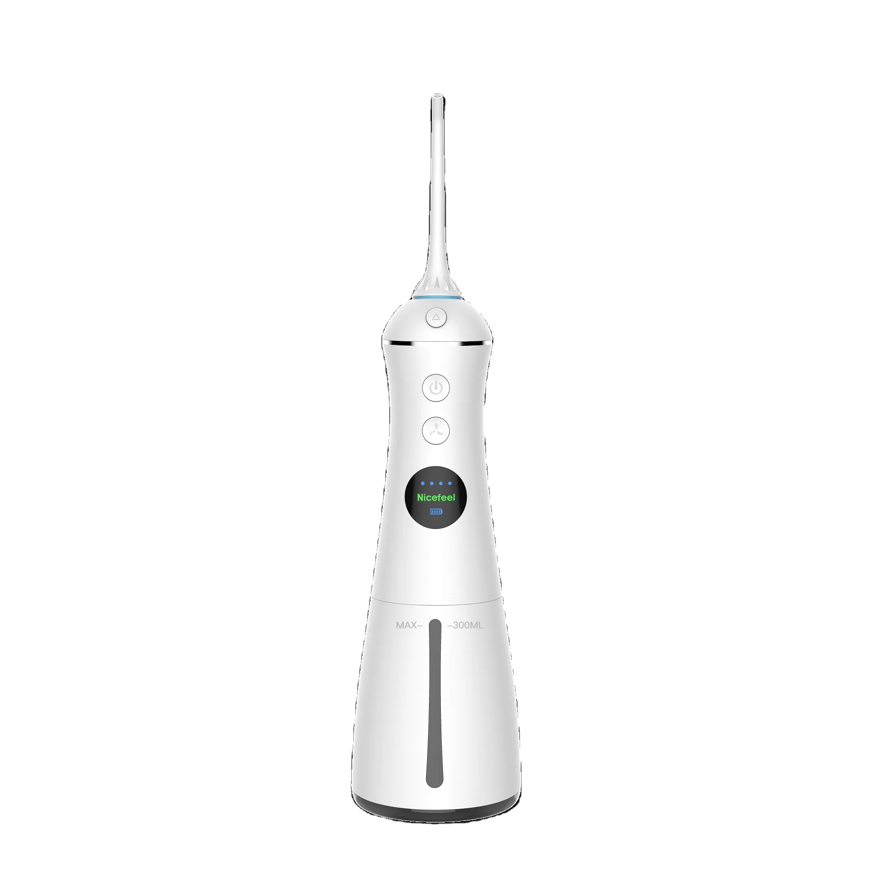 Fly-cat Dental Oral Irrigator with 4 Modes, 7 Jet Tips, Rechargeable IPX7 Waterproof  320ml Detachable Tank Water Pick
