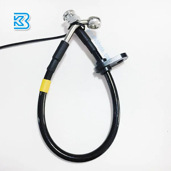 Sae j1401 3,2 мм ПВХ/ПУ крышка стальной Плетеный ПТФЭ гибкий тормозной шланг для мотоцикла автомобиля