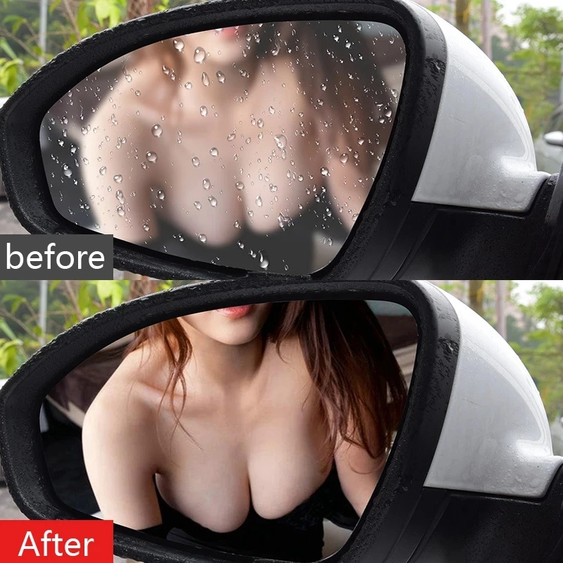 Hd Rear View Mirror Anti Rain Fog Film Waterproof And Anti-fogging Pelicular Car Screen Protector Sticker