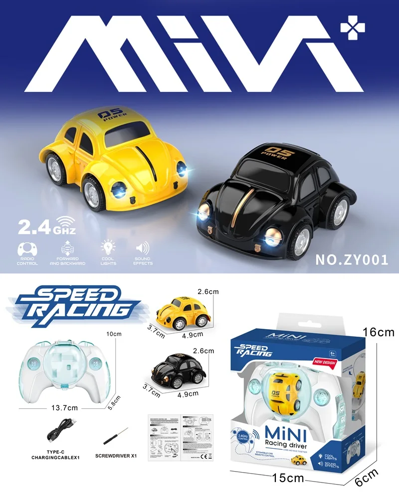 2024 New design 2.4G mini rc car with camera mini micro rc drift cars 1:76 mini rc car 1:87 Shantou toy