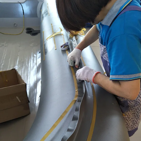 New Top Quality Hot Selling 2023 China Product Cheap Durable 2-4 Person Inflatable Boat PVC/ Hypalon Material Aluminum Boat