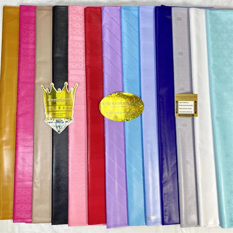 High Quality Jacquard Bazin Riche Fabric Germany Cotton Patterns With Perfumed Shining Fabrics