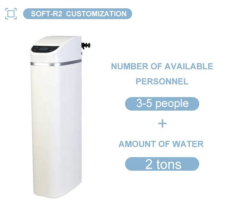 Innovative Small Dimension Automatic Household 1T Water Softener Machine with 9L Soft Resin Down Flow Or Up Flow