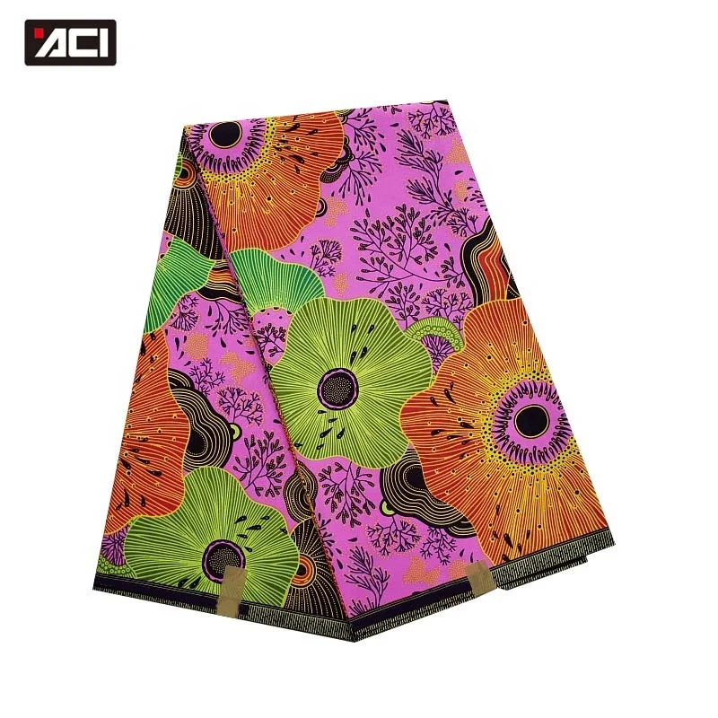 Лидер продаж африканская ткань Kente ACI 6 ярдов/штука Анкара африканские настоящие восковые принты высококачественная с восковым принтом Гана