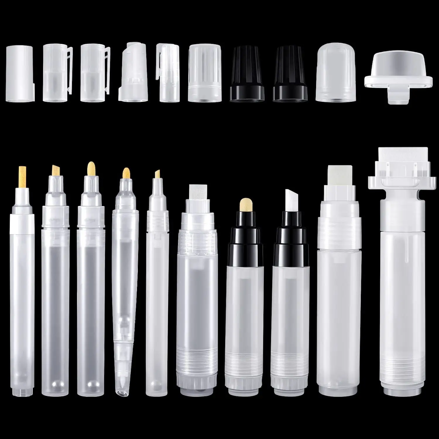 Replacement Paint Pen Tips Paint Pens Paint Markers Tip Crafts Rock Painting Pens Easy to Change Nibs for DIY Halloween Supplies