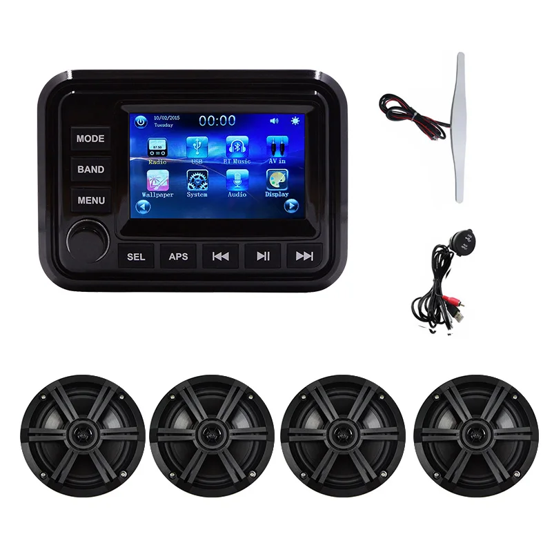  Hasda H-303A + H-065 морской стерео динамик пакет MP3 USB AM FM UTV ATV клей-герметик аудио 6 5