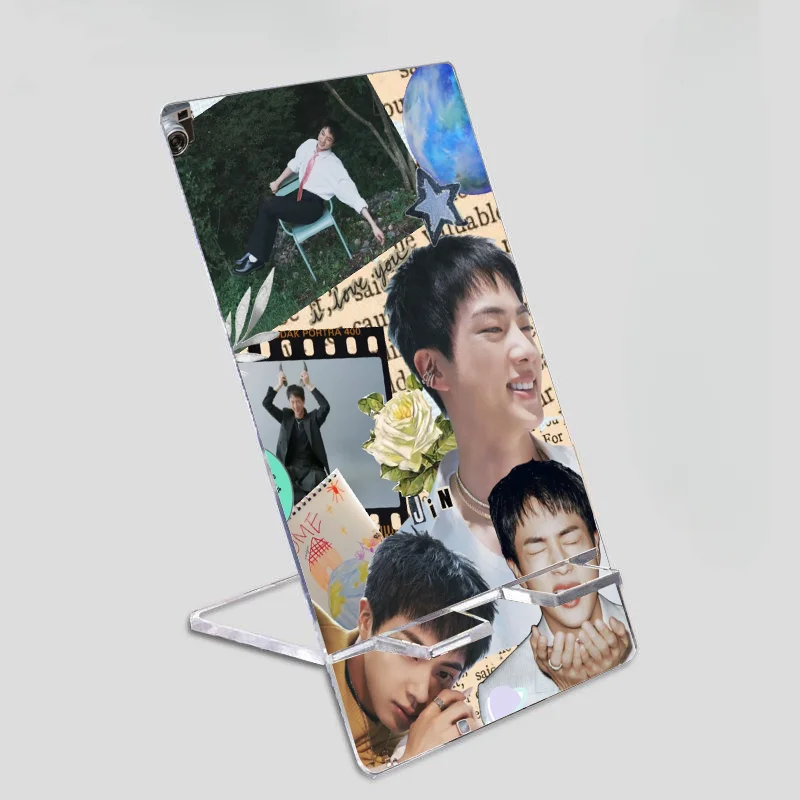KPOP Idol Bangtan Boys JIN Acrylic Phone Holders Removable Acrylic Phone Bracket