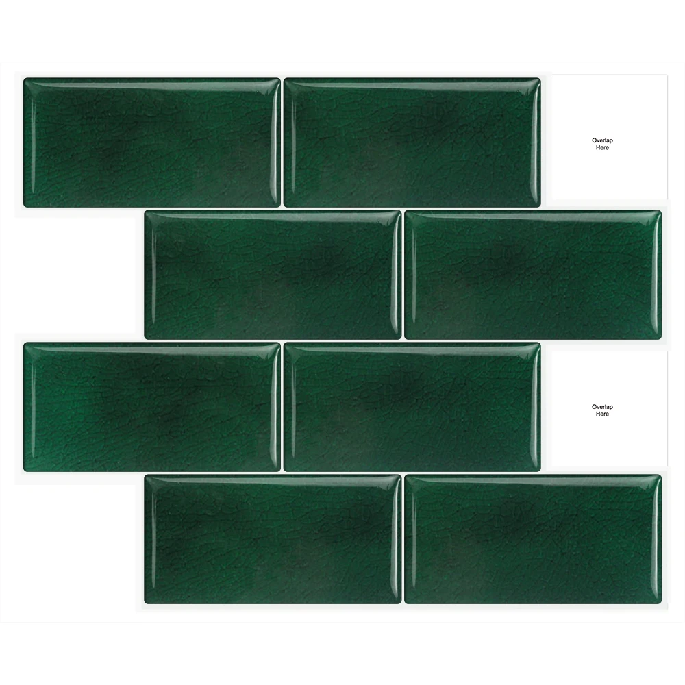 Peel and Stick Tile for Kitchen Self Adhesive Bathroom Wall Tile Waterproof Mould-proof Function DIY Stick on Mosaic Tile