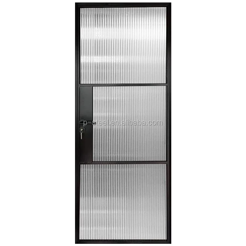 Wholesales Steel Front Doors Swing Casement Door Automatic Front Doors for Houses Modern