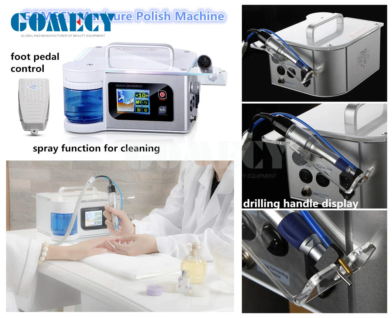Professional nail sander nails drill files manicure 35000 rpm micromotor strong 210 nail drill machine