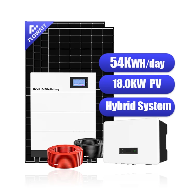 Flowatt 4 кВт 8 12 солнечная система хранения 220/230 В высокого напряжения Трехфазная гибридная Солнечная для дома