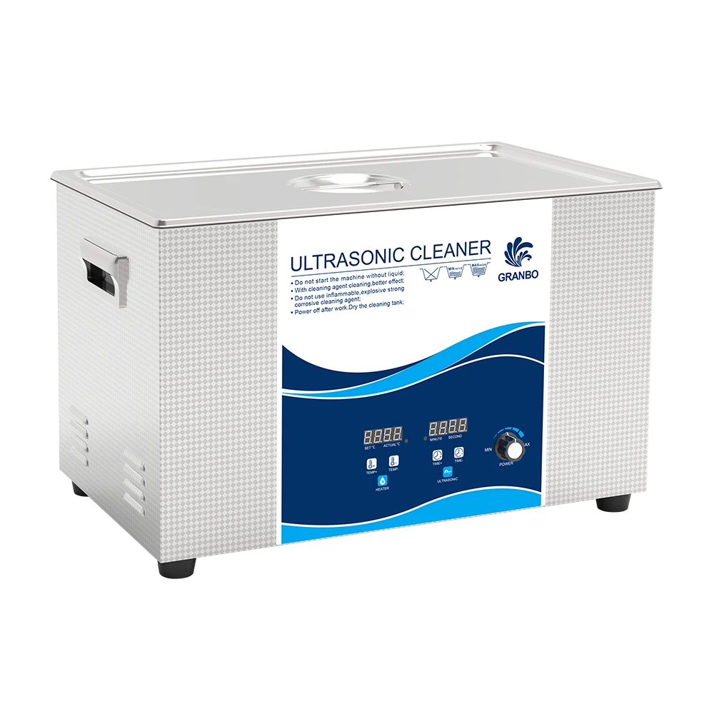 Industrial ultrasonic heat exchanger cleaner 30L with digital timer heater power adjustable and degas function washing machine
