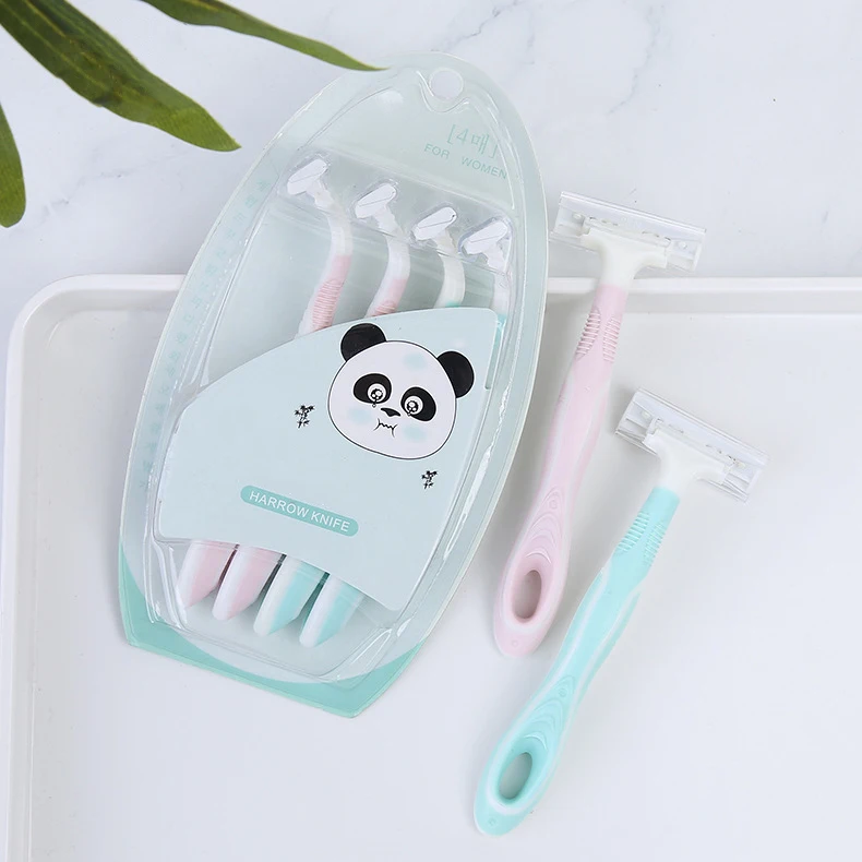 
Body razor fashion T rake knife 3 layers of blades 4 mounted sharp protective razor tools Body shaver body shaver 