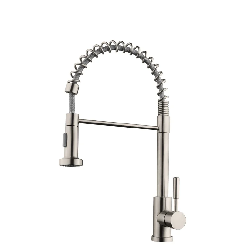 TOPWAY ACS CE SS304 пружинный смеситель для раковины 2 струи две функции несколько стилей телескопический кухонный