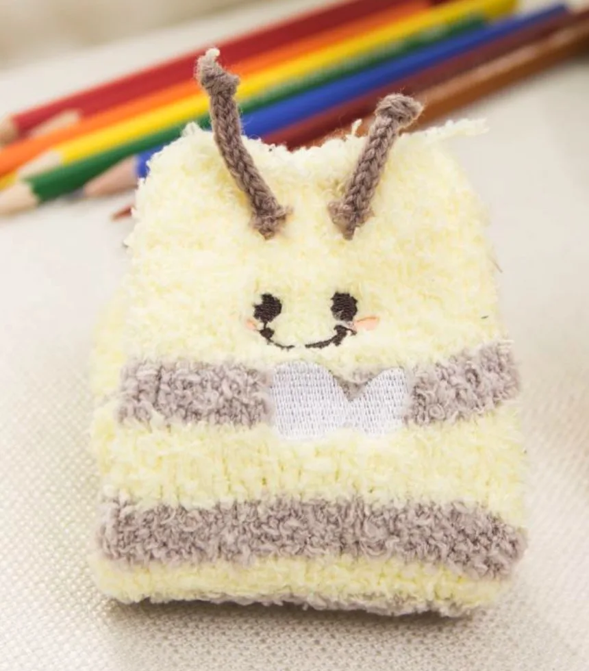 christmas wholesale 3D Cute cozy cartoon Animal socks girls boys fuzzy fluffy slipper indoor floor toddler warm tube baby