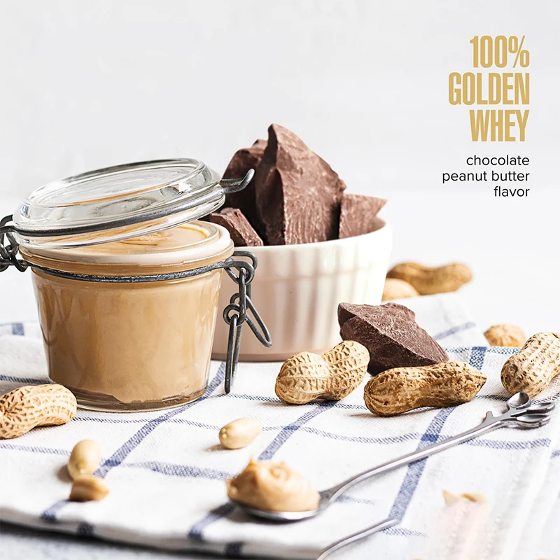 100% Golden Whey Protein Powder Support Energy Fast-Absorbing Whey Hydrolysate Isolate & Concentrate Blend Whey Protein Premium