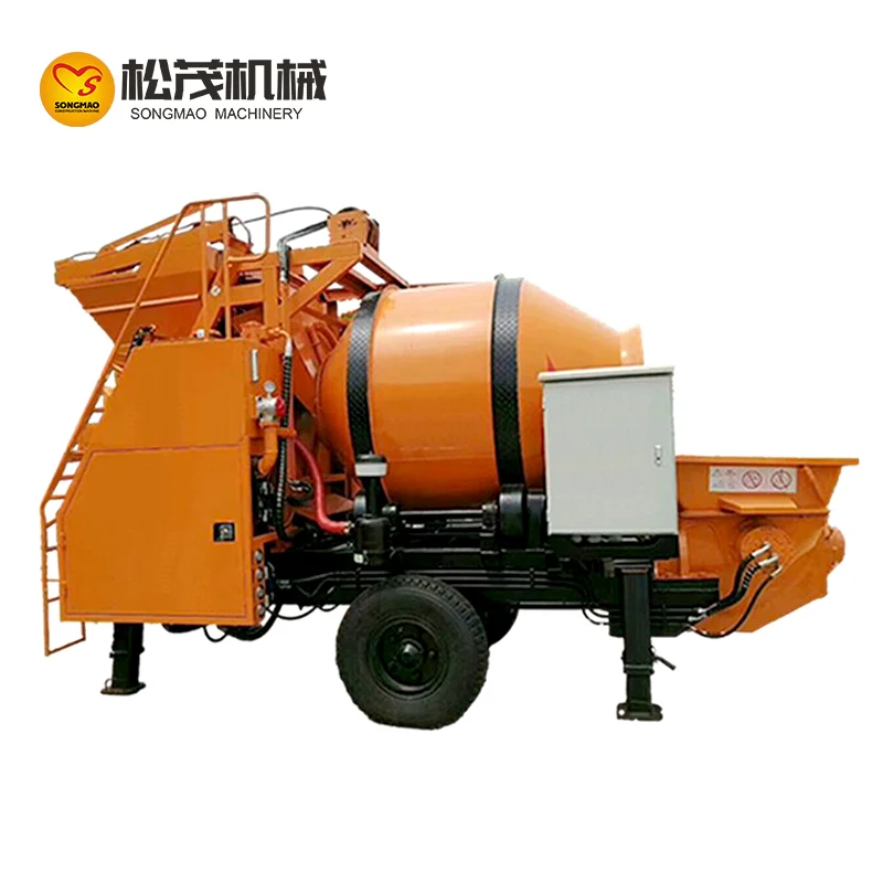 SongMao40 Mini Small Diesel/Electric Mobile portable concrete mixers pump