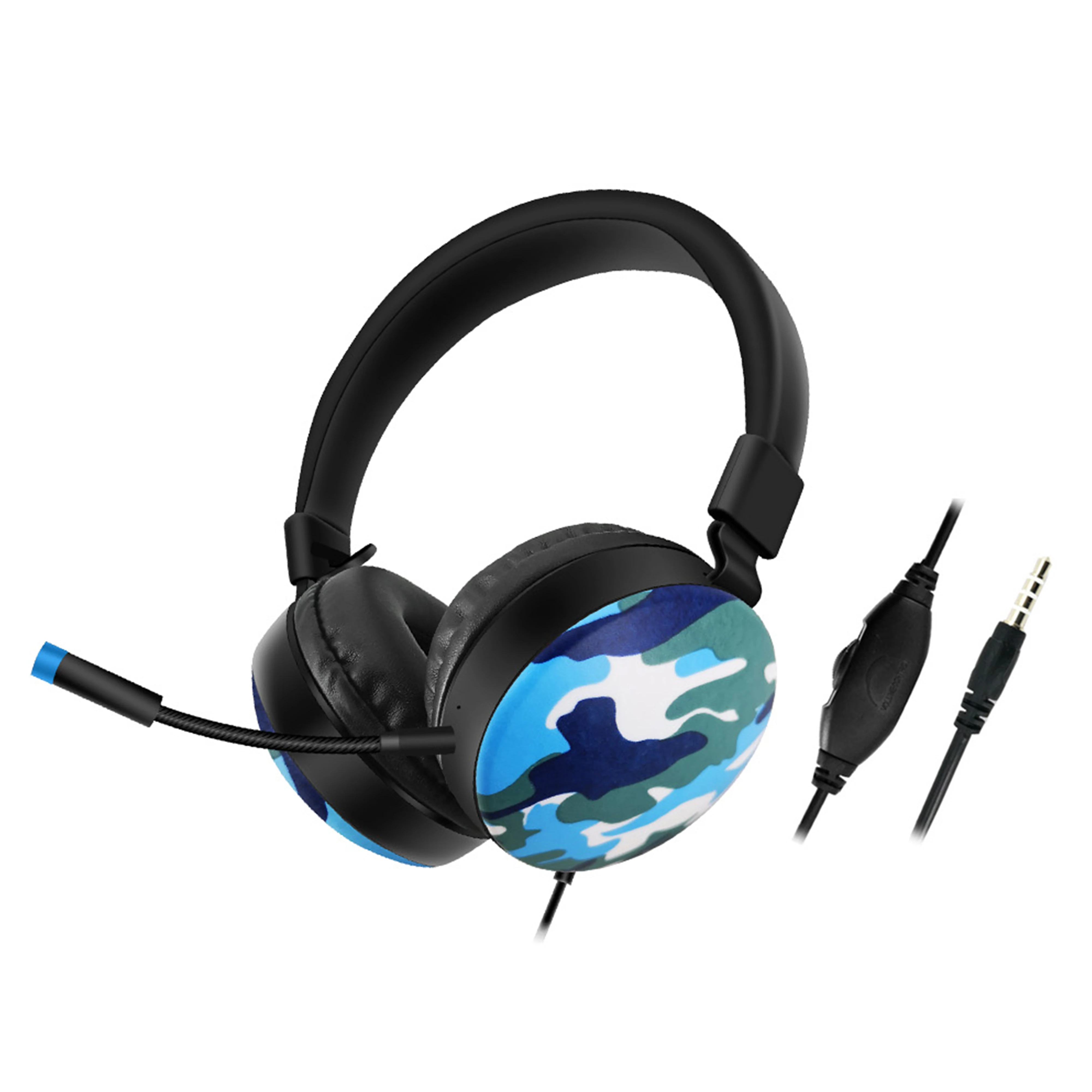 Camouflage Wired Noise Canceling Headset Usb Computer Call Center Headset Microphone Professional Stereo Pc Gaming Headset GM015
