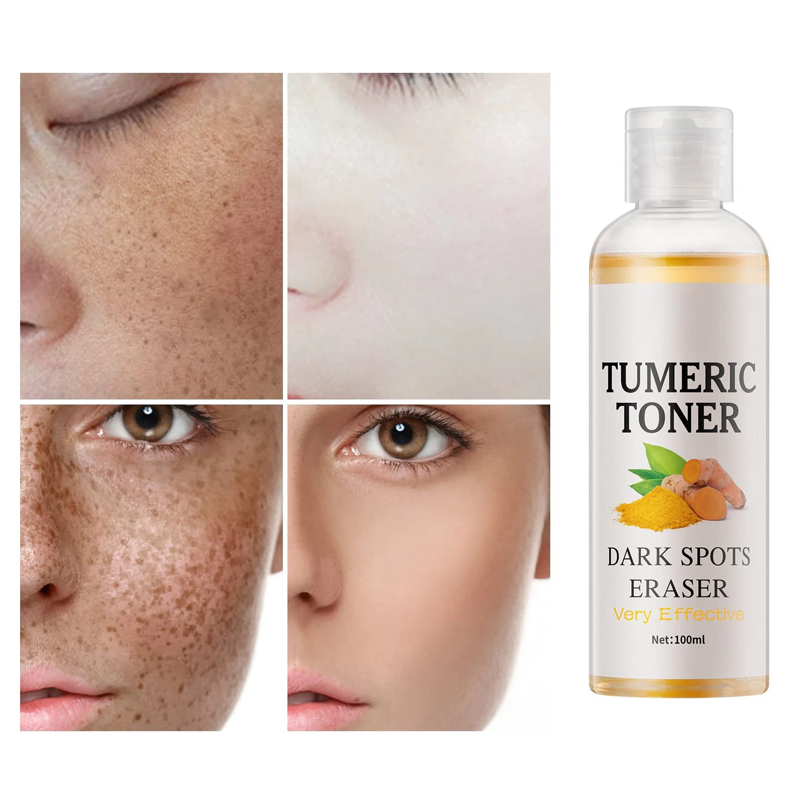 Cusstomize Moisture Whitening Turmeric Water Toner Effective Anti Acne Brightening Firming Skin Corrector Face Toner