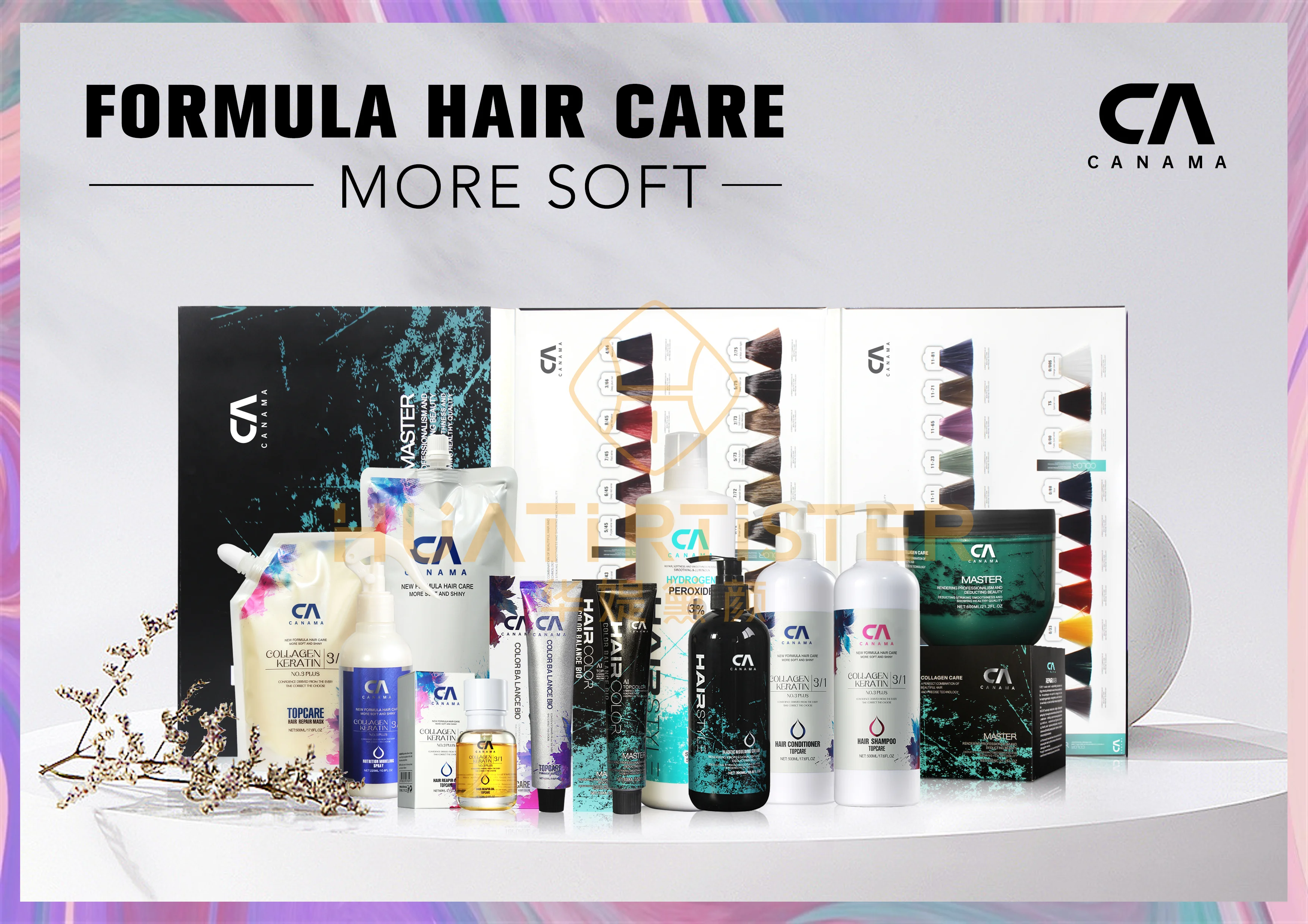 Huati Sifuli CA canama Hot Selling 3/1 collagen keratin Natural Plant Hair OIL CONTROL Moisturizing Shampoo And Conditioner