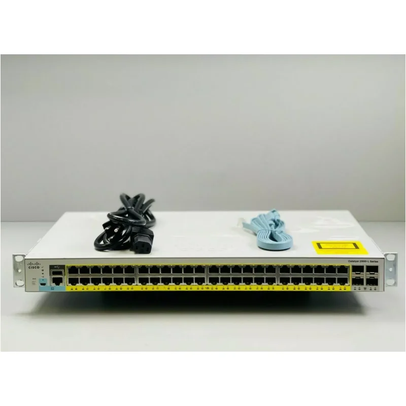 Cisco Catalyst WS-C2960L-48PS-LL Used 48 Port PoE Gigabit Switch