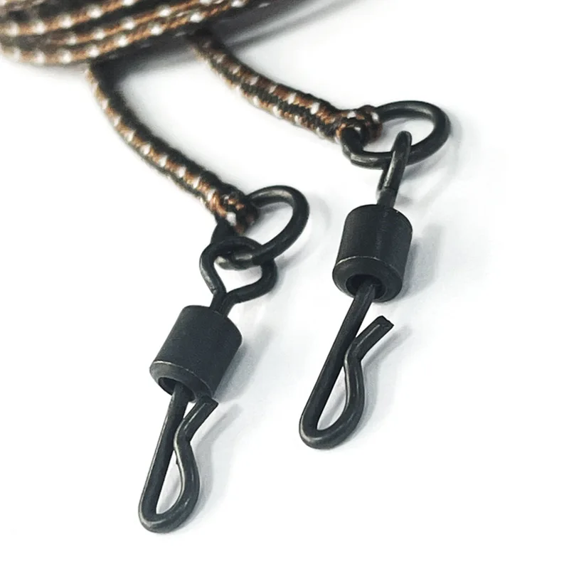 80cm 2 Colors Braided Leadcore Carp Fishing Leader Line Fishing Rigs