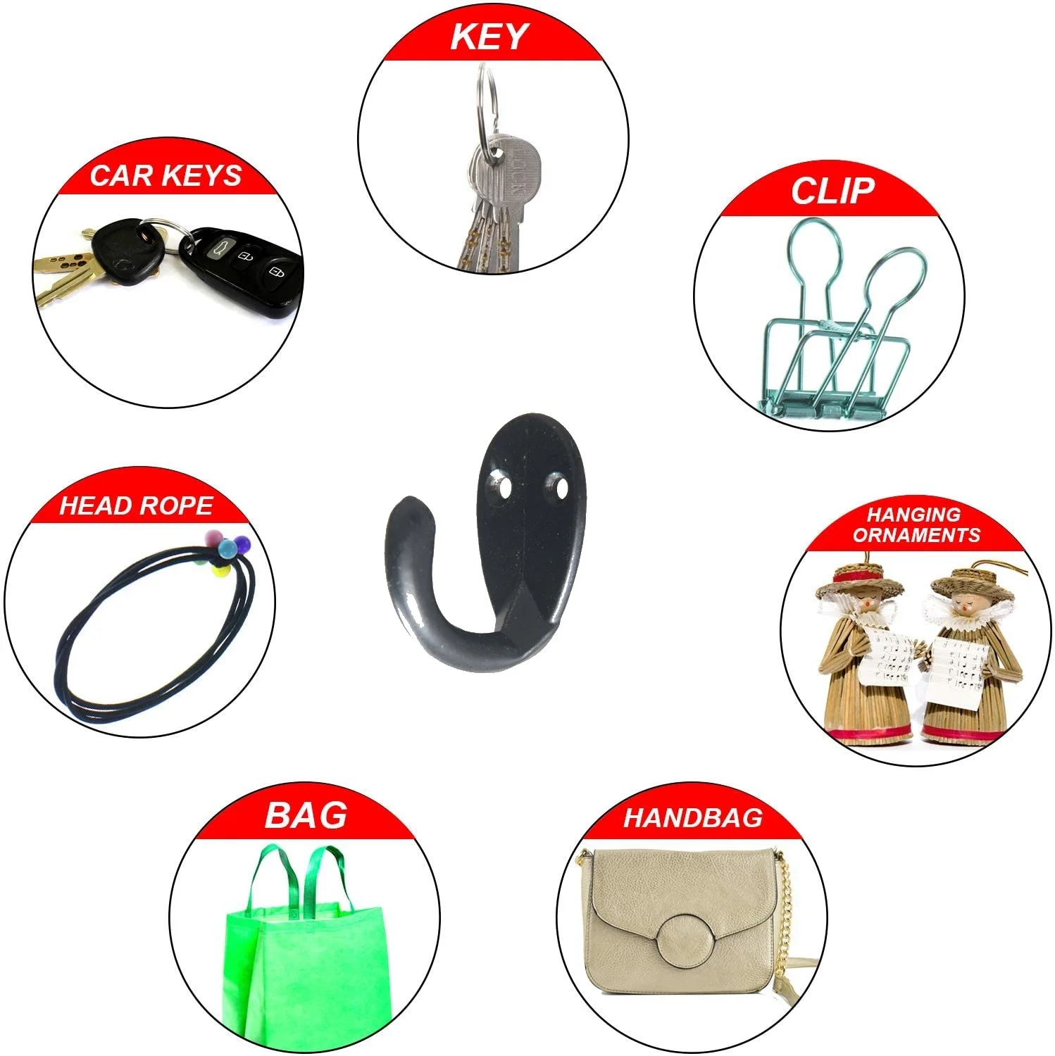 Metal Vintage Zinc Alloy Bronze Antique Wall Hanging Hooks For Coat Cabinet Clothes Hook