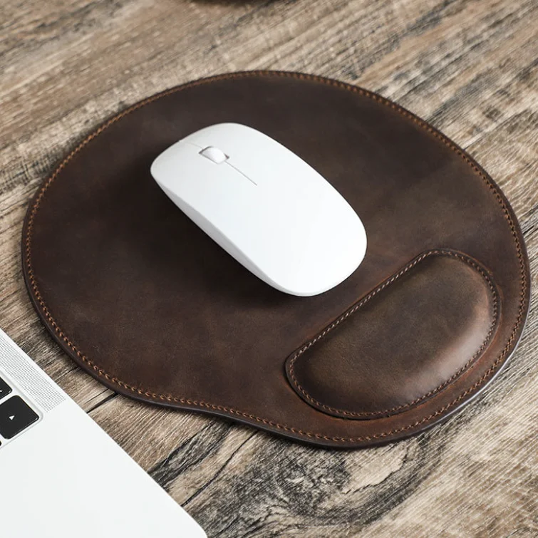 Ergonomic Memory Foam Mouse Pad with Wrist Rest Pain Relief Gaming Computer Mousepad Office & Home Laptop Keyboard Pads Leather