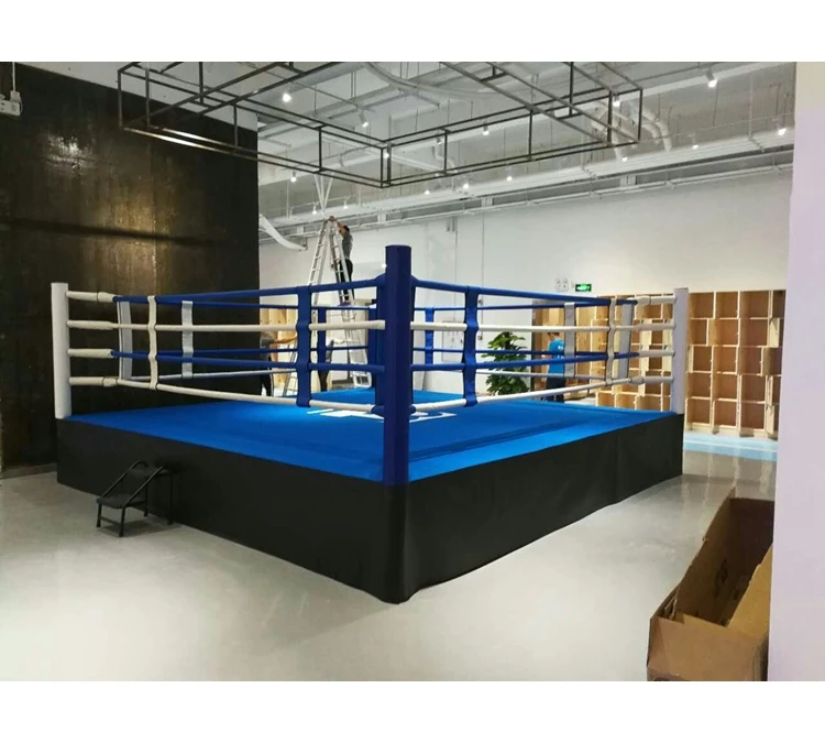 FIGHTBRO BG5 Custom Wholesale Approved Boxing Ring Price Ropes Canvas Cover Floor Professional Boxing Ring