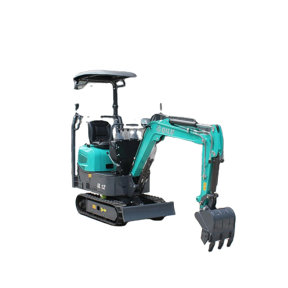 QILU 1 ton Chinese brand mini crawler excavator price chinese excavator mini digger for sale