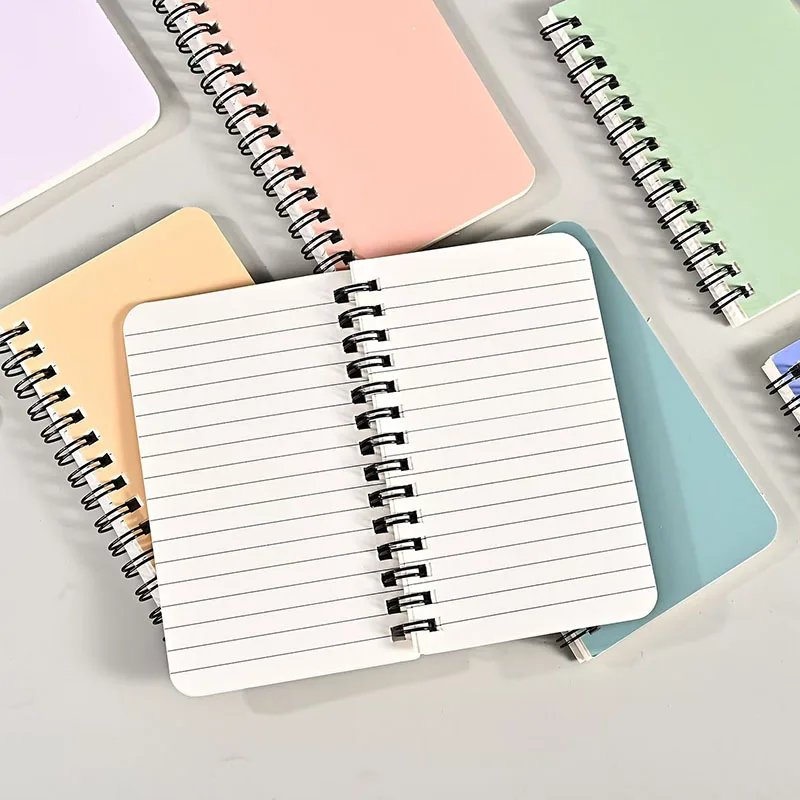 Portable Mini ring notebook Personal Logo coil notebooks Spiral Notebook for school Bookkeeping journal