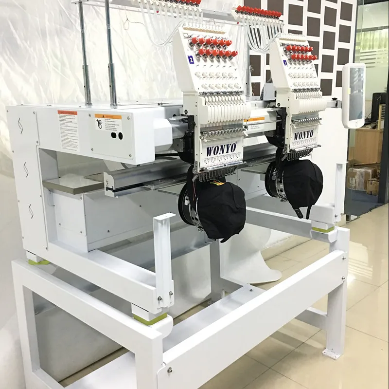 Easy Operation High Efficiency 2 Head Feiya Type Computerized Embroidery Machine with Embroidery Software for finished garment