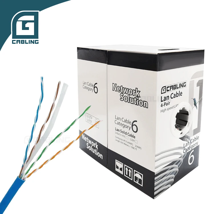 Gcabling Water Resistant  1000FT 305Meters stp cable cat 6 cable per meter price utp cat-6 cable