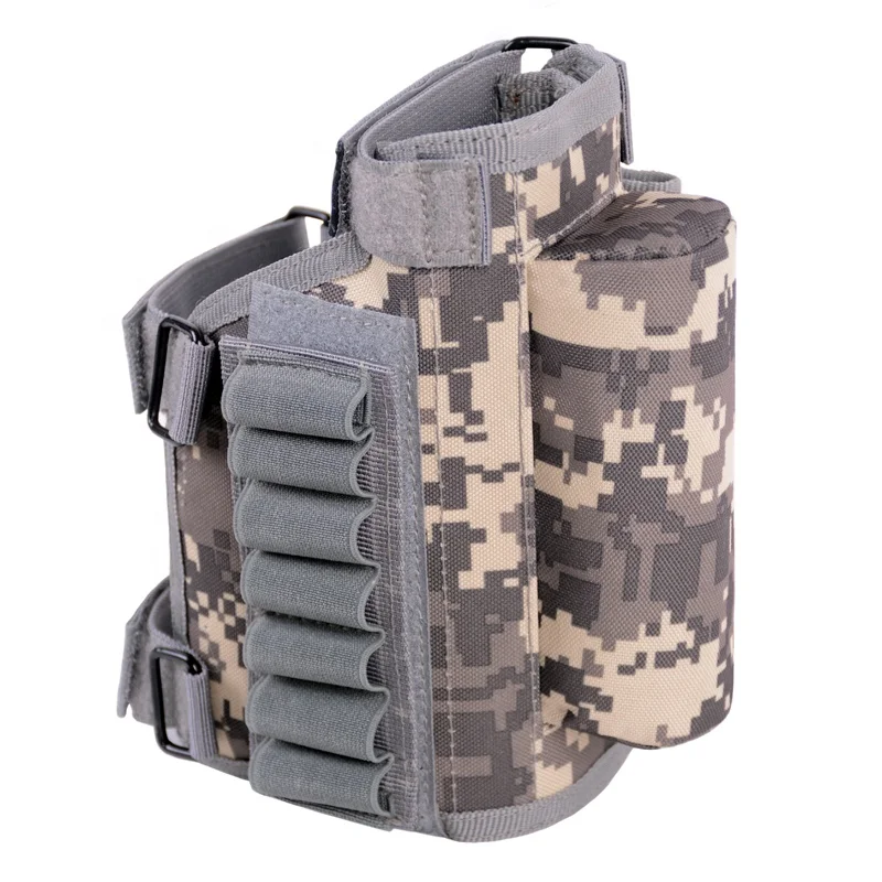 Hunting Shell Holder Buttstock Hunting Shooting Tactical Army Buttstock Portable Adjustable Tactical Buttstock Ammo Pouch