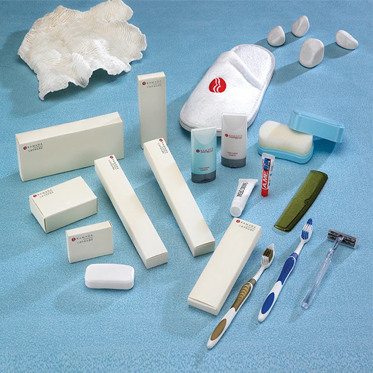 Wholesale Green Eco Friendly Disposable Hotel Guestroom Bath Amenities Slippers In White Packaging