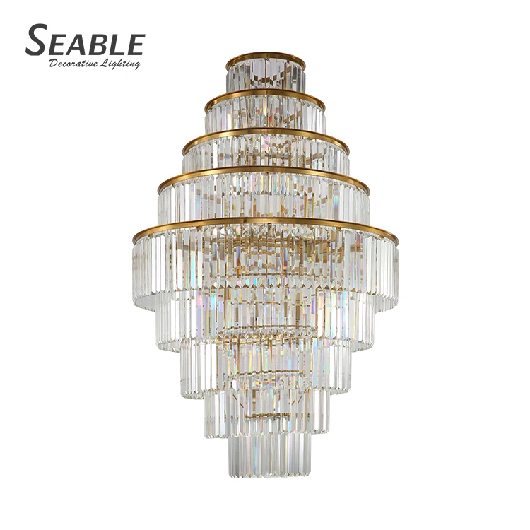 New Design Gold Transparency Decoration Hotel Villa Luxury Crystal