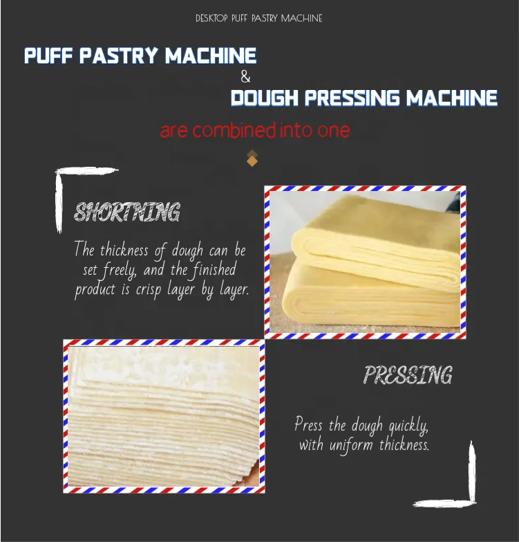 MS500-3 Commercial Electric Tabletop Manual Pastry Dough Sheeter/bakery Dough Sheeter 30 kg