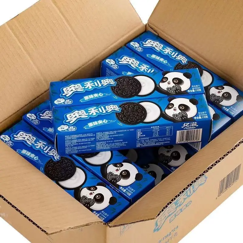 Китайское печенье Oreo экзотическая закуска Черничный шоколадный вкус 97 г Самые продаваемые фруктовые печенья