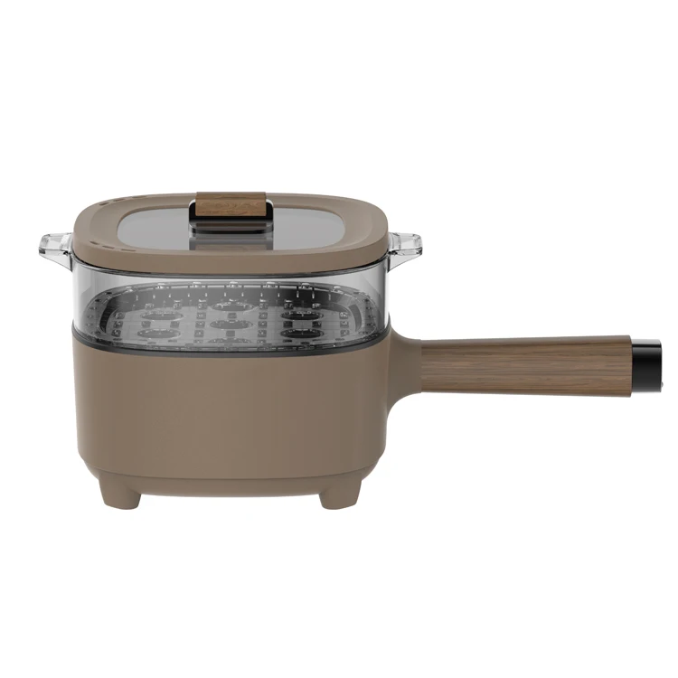 2L multi cooker soup noodle long handle electric cooker heating Pot Stainless Steel Heating Electric Pot Fast Multi Function Pot