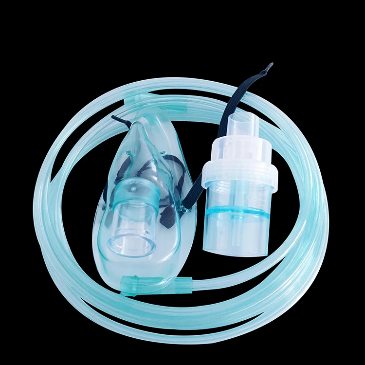 Одноразовая маска-небулайзер для взрослых с трубкой